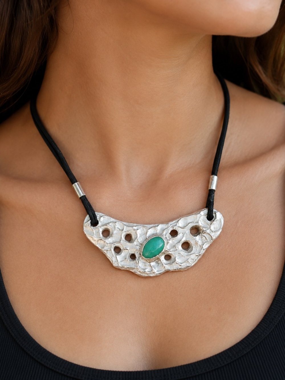 One of a Kind AAA Chrysoprase Pendant Necklace – Sterling Silver